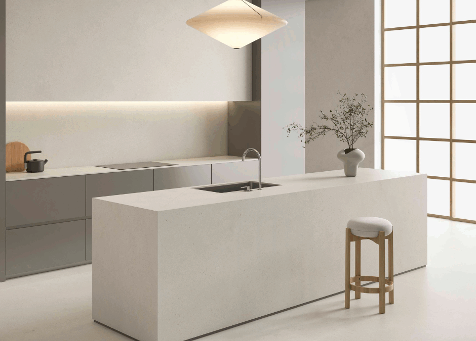 La beauté de la pierre naturelle Paloma Stone Linen dans les cuisines